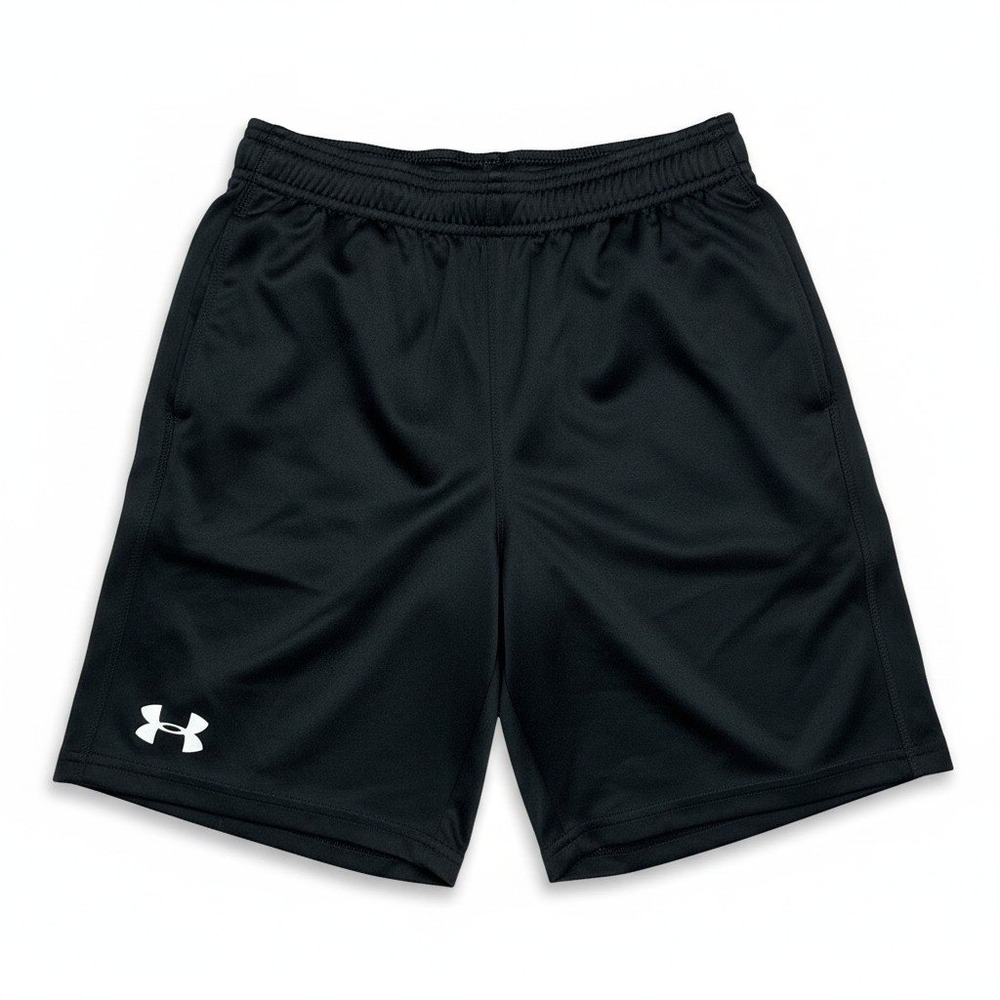 Under Armour Boys Black HeatGear Loose Athletic Shorts Size Medium M YMD